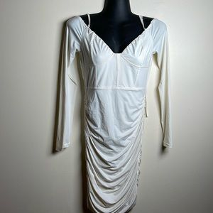 Body con white dress